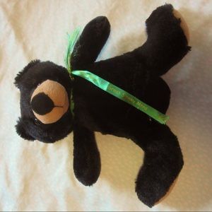 black stuffed bear